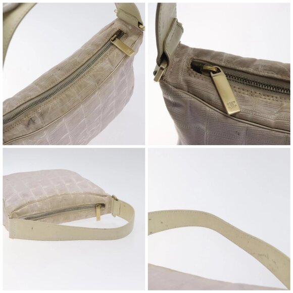 CHANEL New Travel Line Shoulder Bag Nylon Pink Gold CC Auth bs27338 - Picture 16 of 16